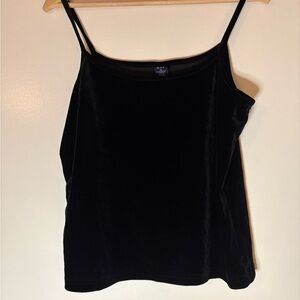 GAP Black Velvet Camisole Top